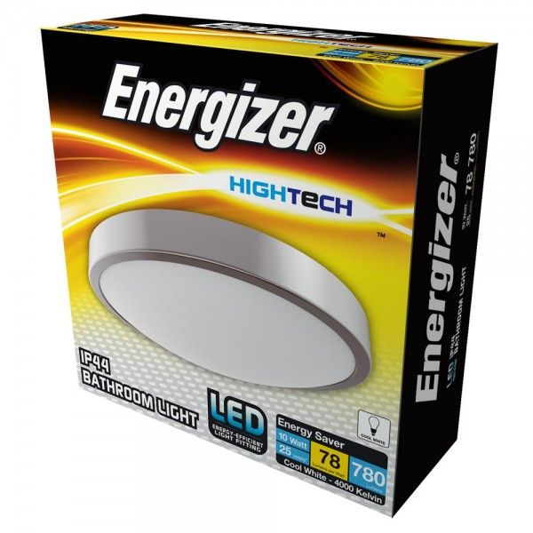 Energizer 10W LED 4000K 160deg IP44 Bathroom Fitting [S12514]
