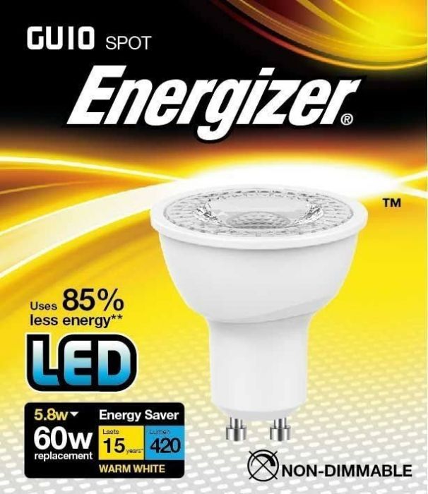 Energizer GU10 LED 4.5W 36deg 3000K [S9405]