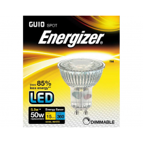 Energizer GU10 LED 5.5W 36deg Dim 4000K - Glass [S9411]