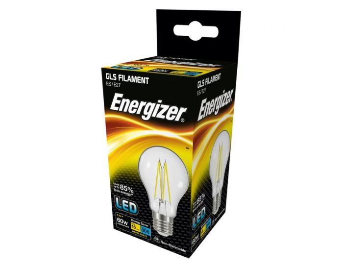6.7w E27 LED Filament Clear GLS 2700k (Energizer)