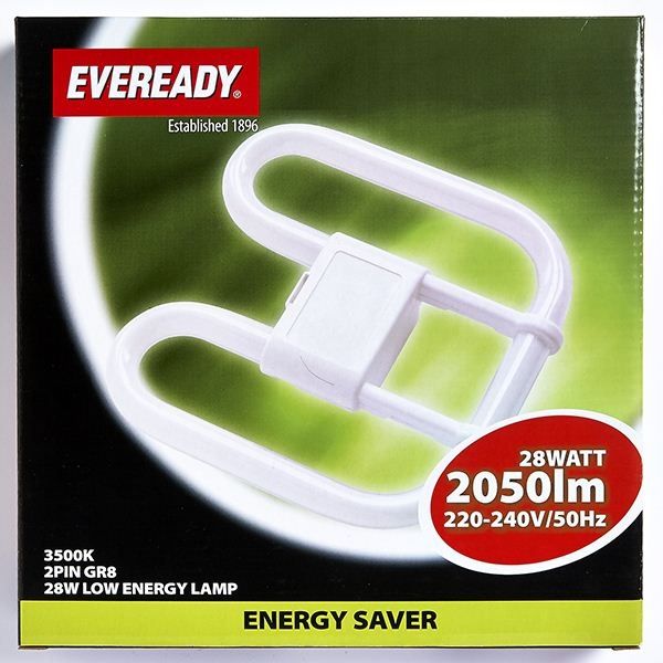 28w 2D 2 Pin Col 835 (Eveready S712)