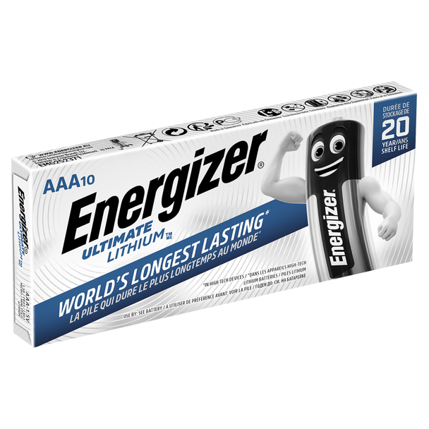 AAA Lithium L92 - 10 Pack (Energizer)