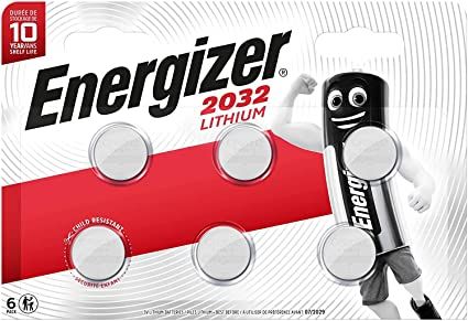 Energizer 3V CR2032 Lithium Coin Cell - 6 Pack [S9086]