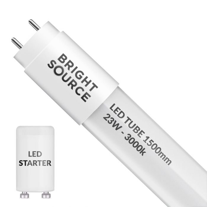 Bright Source 5ft 23W 1500mm LED T8 Tube 3000K Frosted [237518]
