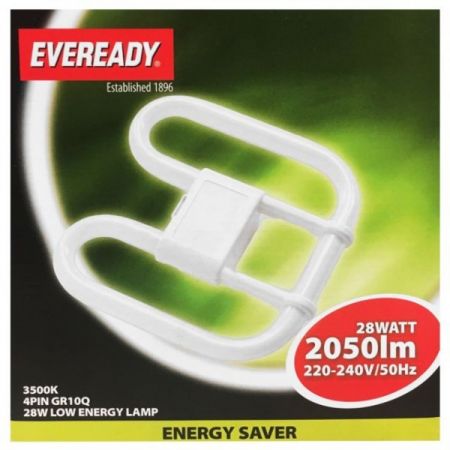 28w 2D 4 Pin Col 835 (Eveready S713)