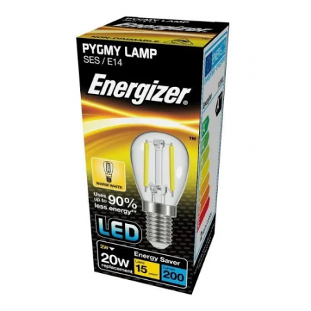 Energizer 2W SES Clear LED Pygmy 3000K [S13561]
