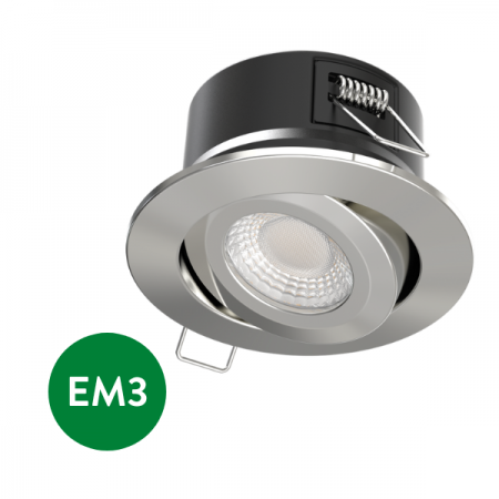 Bright Source 8W/10W Tilt All-in-One LED Downlight c/w EM3RSK